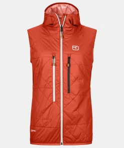 Store ORTOVOX SWISSWOOL PIZ BOÈ VEST W sunsetorange
