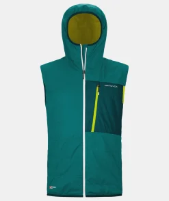 Store ORTOVOX SWISSWOOL PIZ DUAN VEST M pacificgreen