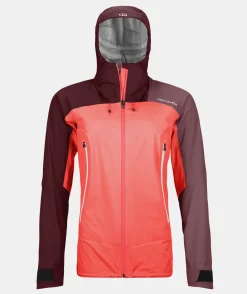 Outlet ORTOVOX WESTALPEN 3L LIGHT JACKET W coral