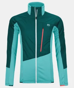 Outlet ORTOVOX WESTALPEN SWISSWOOL HYBRID JACKET W pacificgreen