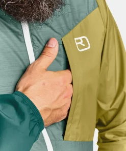 Store ORTOVOX WINDBREAKER JACKET M petrolblue