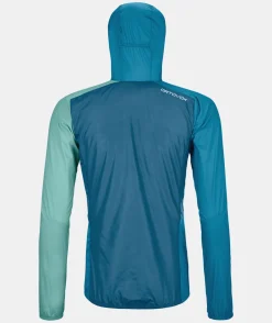 New ORTOVOX WINDBREAKER JACKET W petrolblue