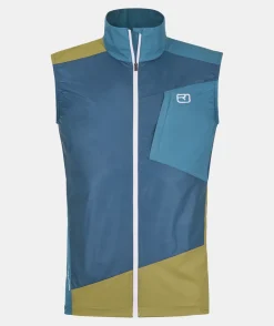 Best ORTOVOX WINDBREAKER VEST M petrolblue