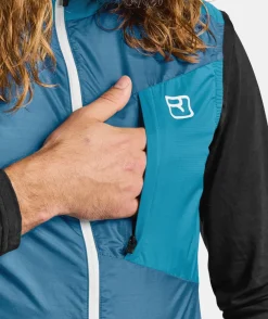 Best ORTOVOX WINDBREAKER VEST M petrolblue